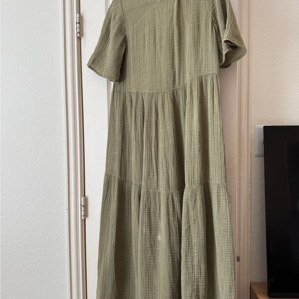 Anthropologie Mustard Maxi Dress - Picture 3 of 4